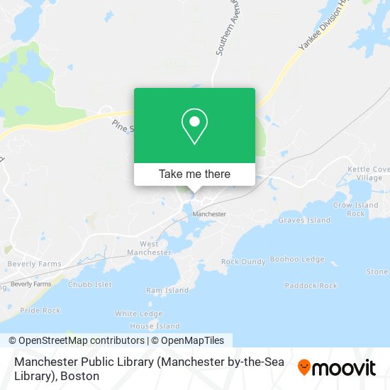 Mapa de Manchester Public Library (Manchester by-the-Sea Library)