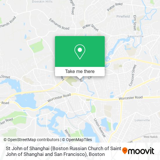 St John of Shanghai (Boston Russian Church of Saint John of Shanghai and San Francisco) map