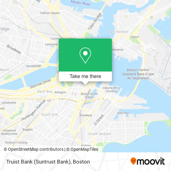 Mapa de Truist Bank (Suntrust Bank)