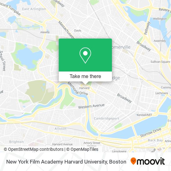 New York Film Academy Harvard University map