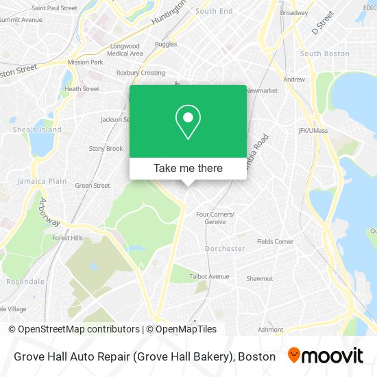 Grove Hall Auto Repair (Grove Hall Bakery) map