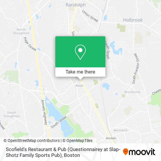 Scofield's Restaurant & Pub (Questionnairey at Slap-Shotz Family Sports Pub) map