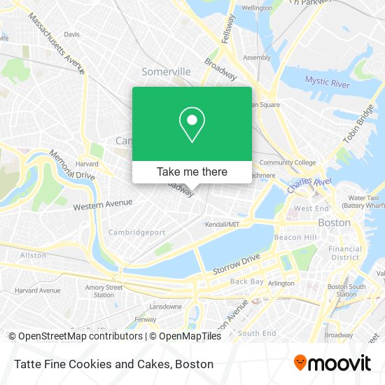 Tatte Fine Cookies and Cakes map