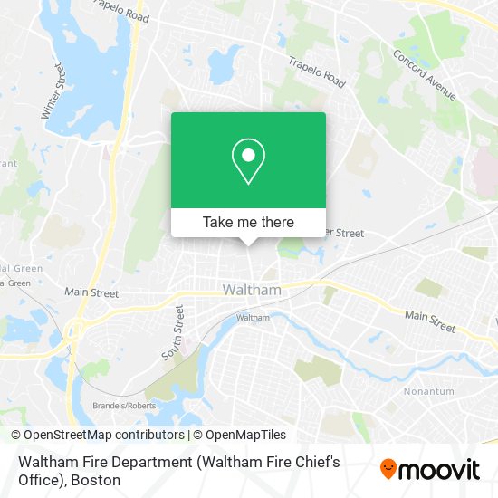 Waltham Fire Department (Waltham Fire Chief's Office) map