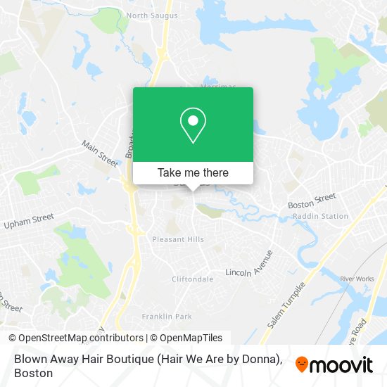 Mapa de Blown Away Hair Boutique (Hair We Are by Donna)