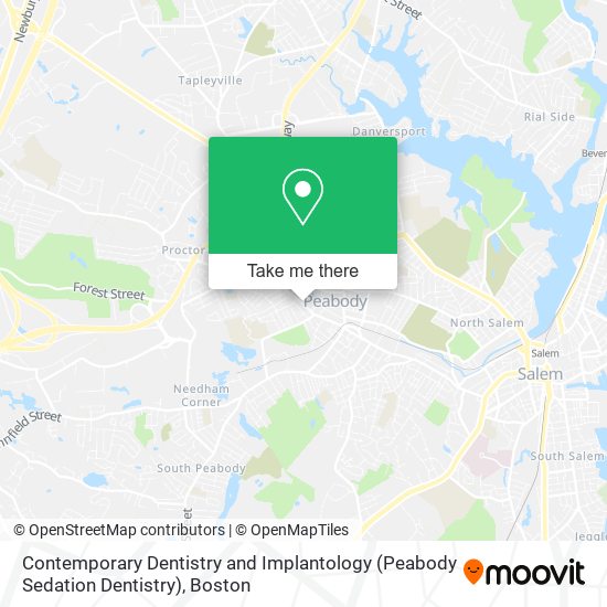 Contemporary Dentistry and Implantology (Peabody Sedation Dentistry) map