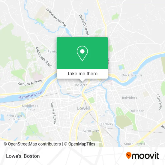 Lowe's map