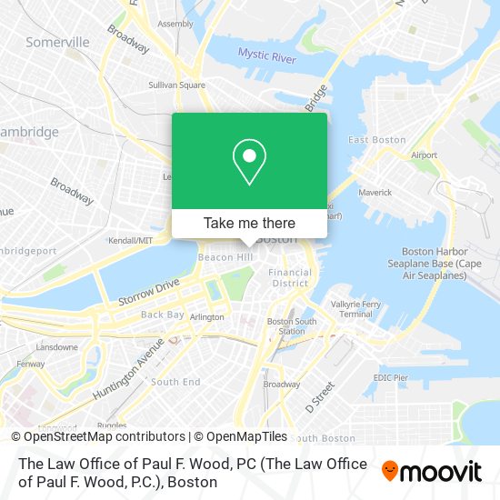 Mapa de The Law Office of Paul F. Wood, PC