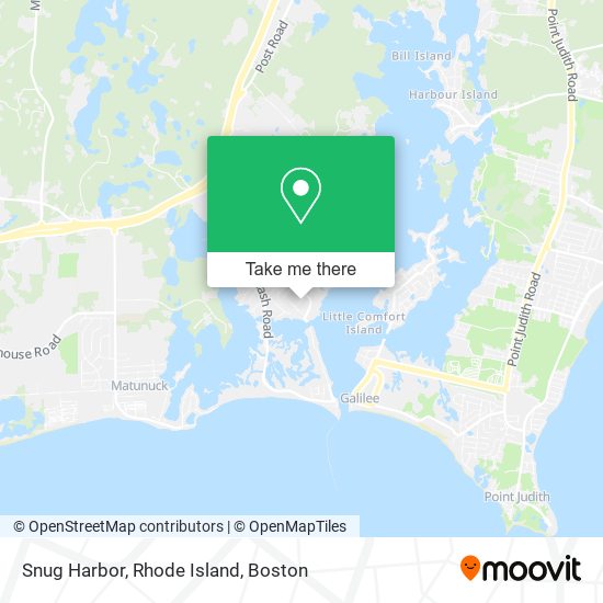 Snug Harbor, Rhode Island map