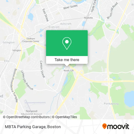 Mapa de MBTA Parking Garage