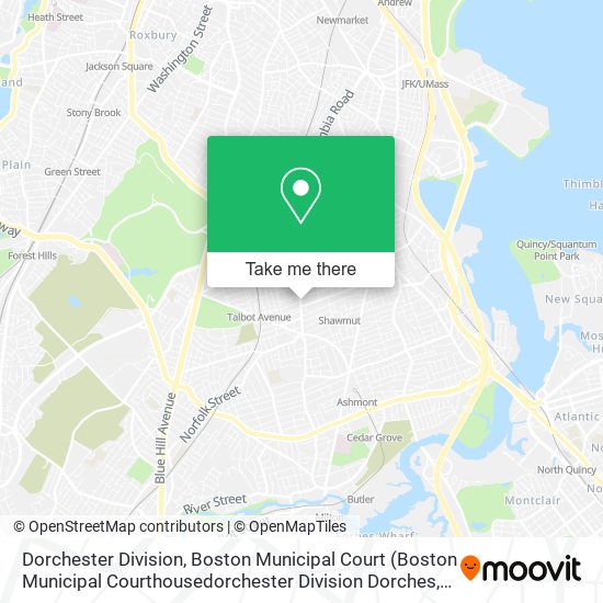 Mapa de Dorchester Division, Boston Municipal Court