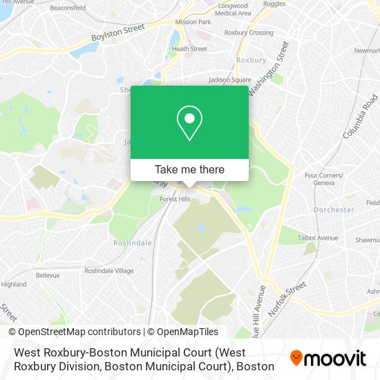 Mapa de West Roxbury-Boston Municipal Court