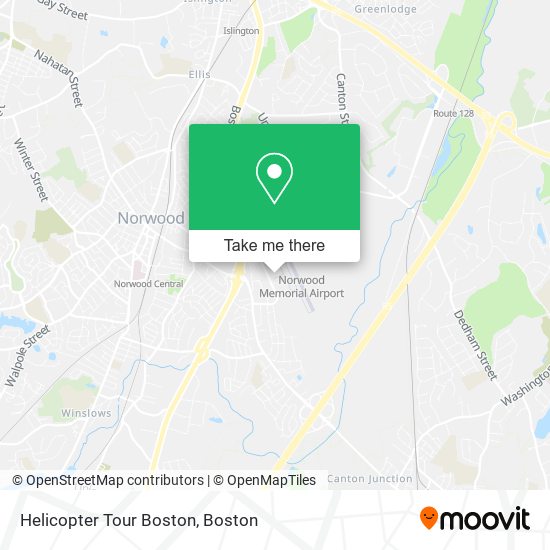 Helicopter Tour Boston map