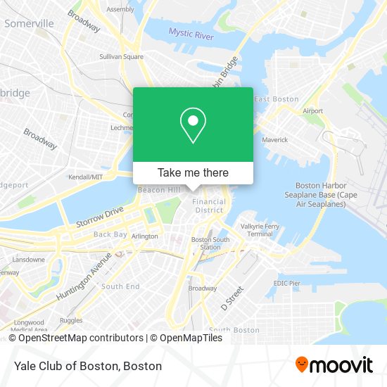 Mapa de Yale Club of Boston