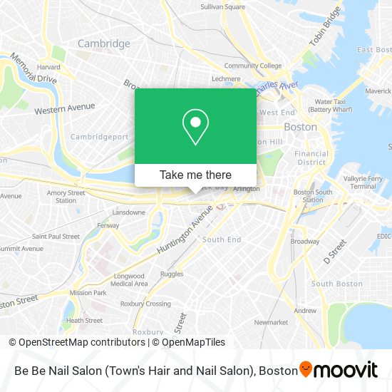 Be Be Nail Salon (Town's Hair and Nail Salon) map