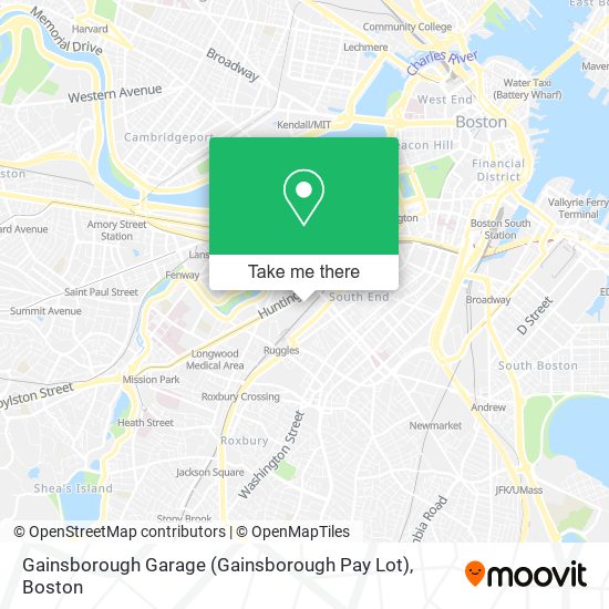 Mapa de Gainsborough Garage (Gainsborough Pay Lot)