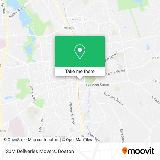 SJM Deliveries Movers map