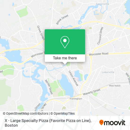 X - Large Specialty Pizza (Favorite Pizza on Line) map