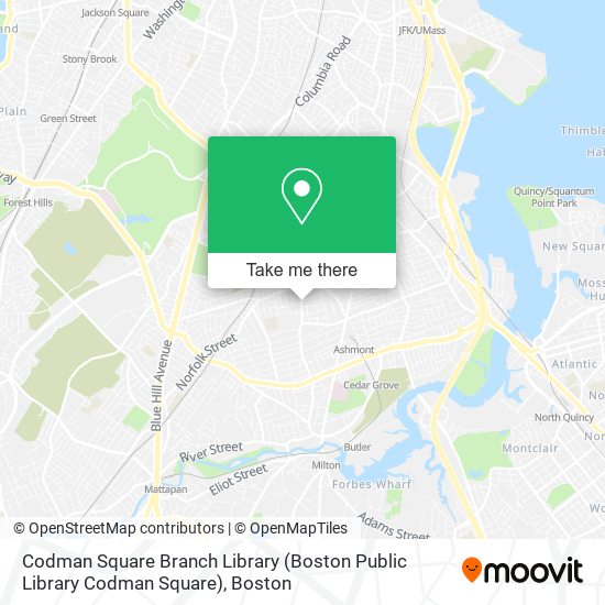 Mapa de Codman Square Branch Library (Boston Public Library Codman Square)