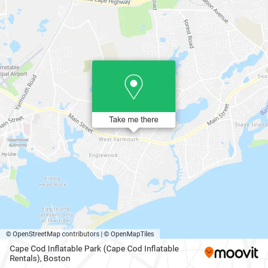 Cape Cod Inflatable Park map
