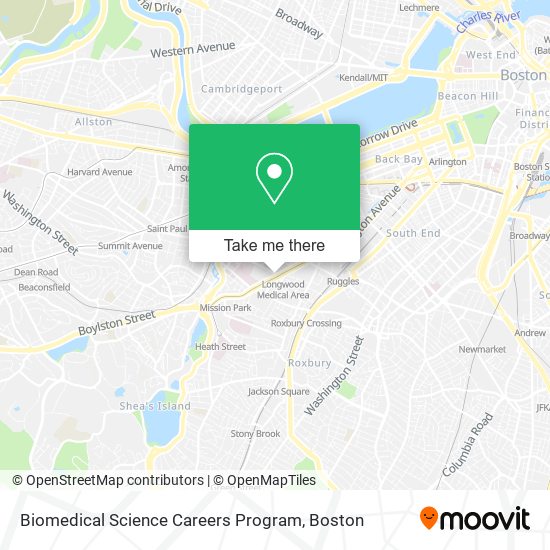 Biomedical Science Careers Program map