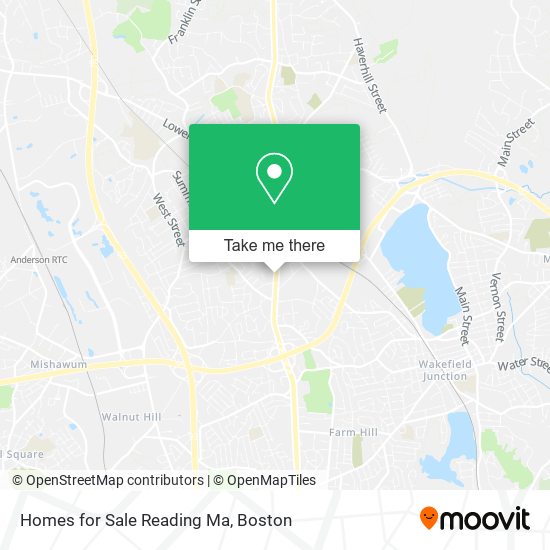 Mapa de Homes for Sale Reading Ma