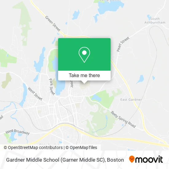 Gardner Middle School (Garner Middle SC) map