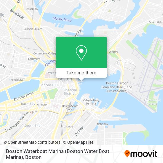 Mapa de Boston Waterboat Marina (Boston Water Boat Marina)