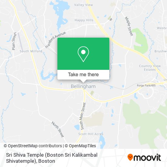 Mapa de Sri Shiva Temple (Boston Sri Kalikambal Shivatemple)