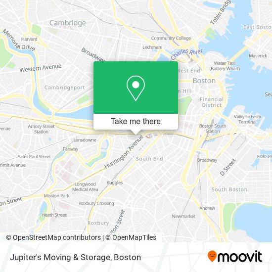 Mapa de Jupiter's Moving & Storage