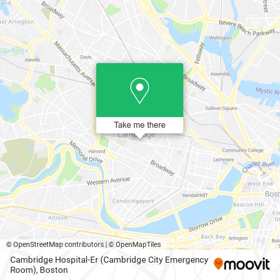 Cambridge Hospital-Er (Cambridge City Emergency Room) map