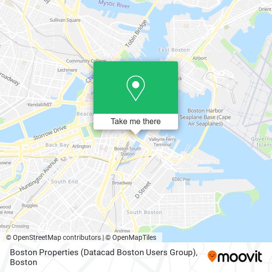 Boston Properties (Datacad Boston Users Group) map