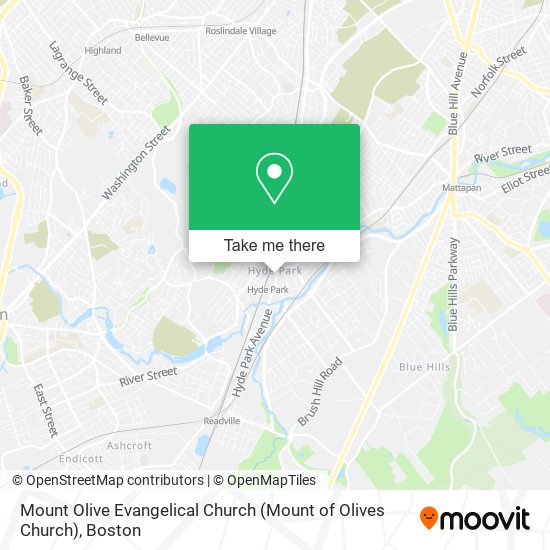 Mapa de Mount Olive Evangelical Church (Mount of Olives Church)