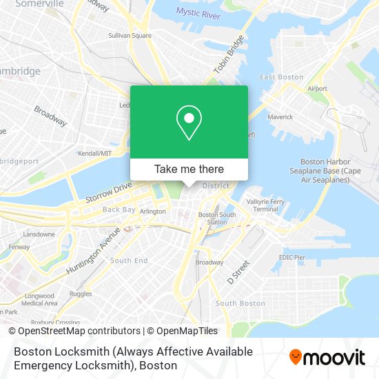 Mapa de Boston Locksmith (Always Affective Available Emergency Locksmith)