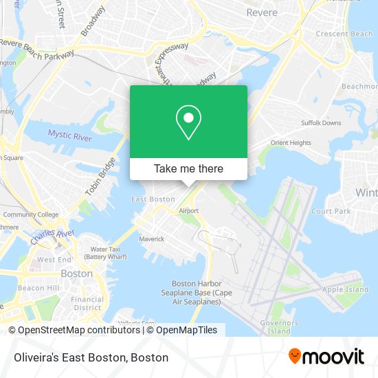 Oliveira's East Boston map