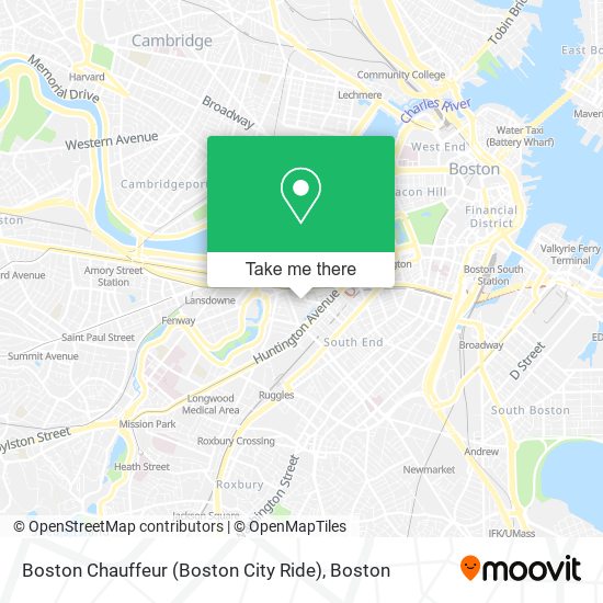 Boston Chauffeur (Boston City Ride) map