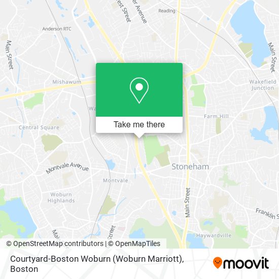 Courtyard-Boston Woburn (Woburn Marriott) map