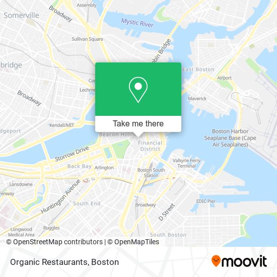 Mapa de Organic Restaurants
