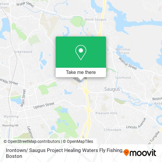 Irontown/ Saugus Project Healing Waters Fly Fishing map