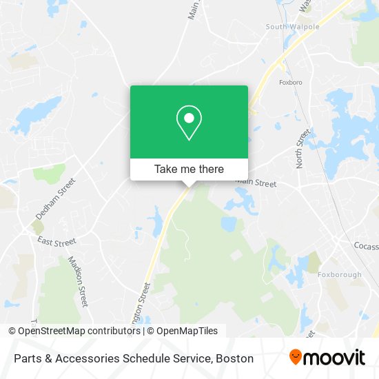 Mapa de Parts & Accessories Schedule Service