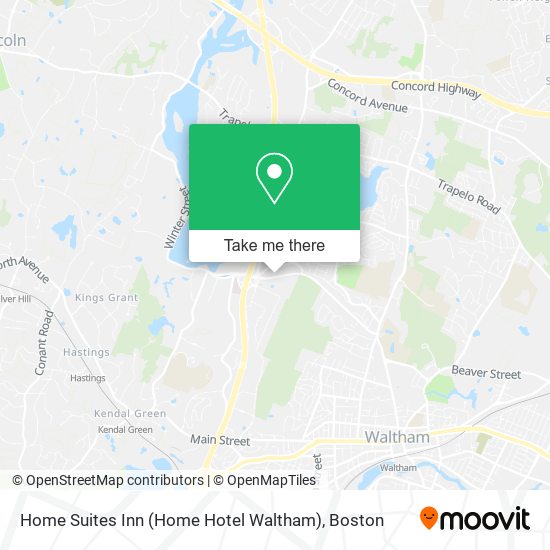 Mapa de Home Suites Inn (Home Hotel Waltham)