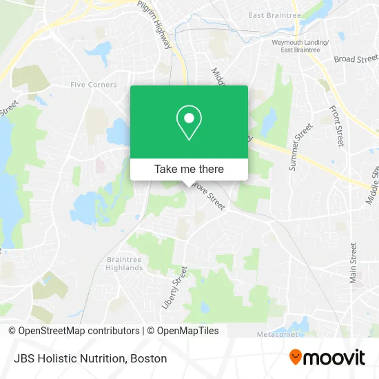 JBS Holistic Nutrition map