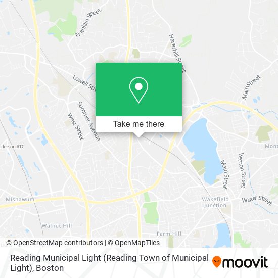 Mapa de Reading Municipal Light (Reading Town of Municipal Light)