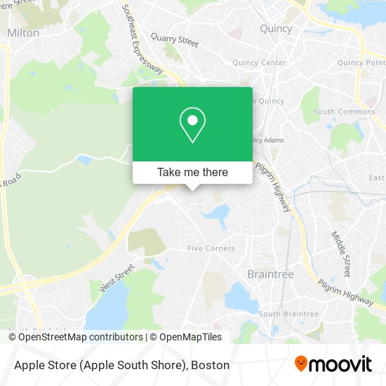 Mapa de Apple Store (Apple South Shore)