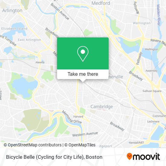 Bicycle Belle (Cycling for City Life) map