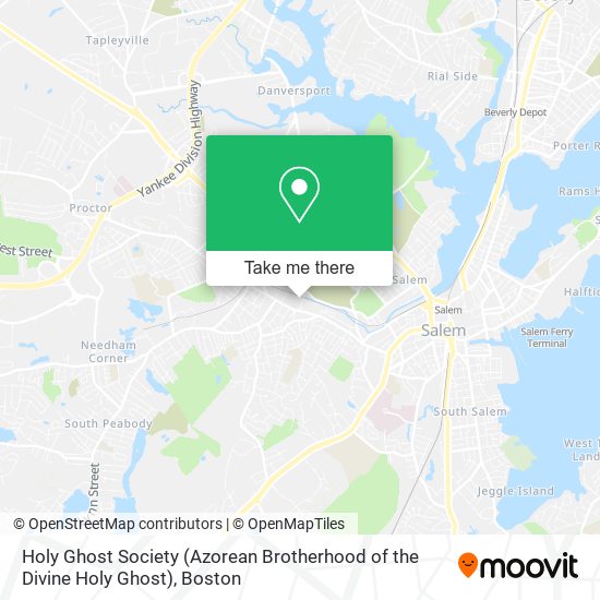 Holy Ghost Society (Azorean Brotherhood of the Divine Holy Ghost) map