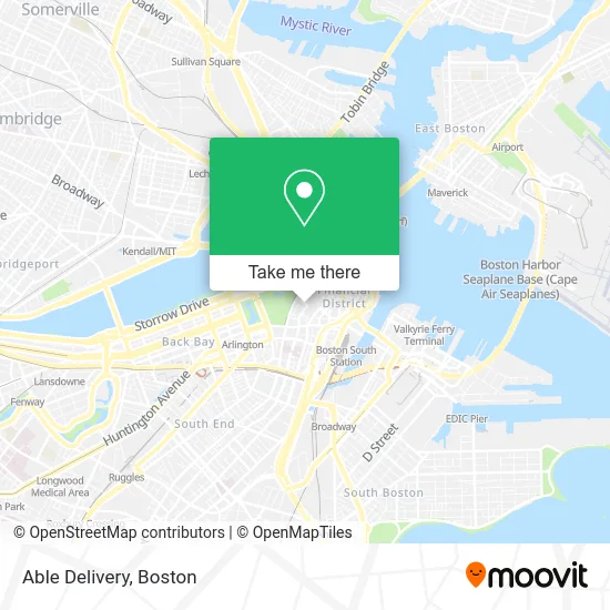 Able Delivery map