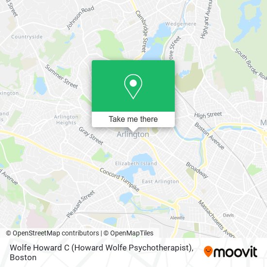 Mapa de Wolfe Howard C (Howard Wolfe Psychotherapist)