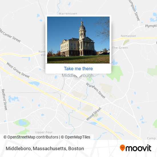 Middleboro, Massachusetts map