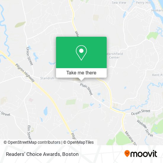 Readers' Choice Awards map